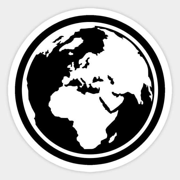 World map globe Sticker by Designzz